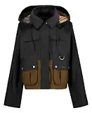 Thumbnail 1 of Barbour Women's Liza Wax Jacket - Black/Grey/Sand/Dress