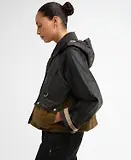 Thumbnail 6 of Barbour Women's Liza Wax Jacket - Black/Grey/Sand/Dress