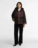 Thumbnail 3 of Barbour Women's Carville Waxed Jacket - Rustic / Bordeaux / Muted