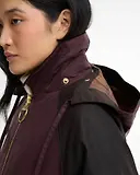 Thumbnail 5 of Barbour Women's Carville Waxed Jacket - Rustic / Bordeaux / Muted