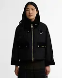 Thumbnail 2 of Barbour Women's Icon Quilted Spey Waxed Jacket - Black / Classic