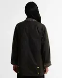 Thumbnail 4 of Barbour Women's Icons Tartan Collar Modern Beadnell Waxed Jacket - Olive / Classic