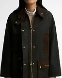 Thumbnail 6 of Barbour Women's Icons Modern Beaufort Waxed Jacket - Olive / Classic