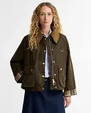 Thumbnail 2 of Barbour Women's Icons Modern Spey Waxed Jacket - Beech / Birchwood