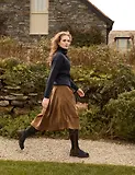 Thumbnail 8 of Penelope Chilvers Women's Lancaster Cotton Velvet Skirt - Tan