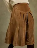 Thumbnail 4 of Penelope Chilvers Women's Lancaster Cotton Velvet Skirt - Tan