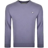 Thumbnail 1 of Lyle & Scott Men's Premium Lambswool Crew Neck Jumper - Factory Blue