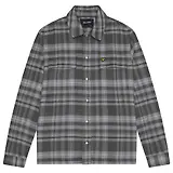Thumbnail 1 of Lyle & Scott Men's Brushed Tartan Overshirt - Warm Grey