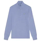 Thumbnail 1 of Lyle & Scott Men's Premium Lambswool 1/4 Zip Jumper - Factory Blue