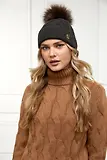 Thumbnail 3 of Holland Cooper Cortina Beanie Bobble Hat -  Fern Green Mink