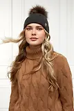 Thumbnail 4 of Holland Cooper Cortina Beanie Bobble Hat -  Fern Green Mink