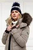 Thumbnail 3 of Holland Cooper Beatrice Beanie Bobble Hat - Ink Navy Cream