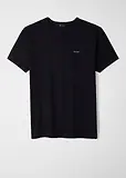 Thumbnail 2 of Paul Smith Men's Organic Cotton Logo 3 Pack Lounge T-Shirts - White/Sky Blue/Black
