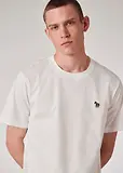 Thumbnail 3 of PS By Paul Smith Men's Cotton Zebra Logo T-Shirt - White