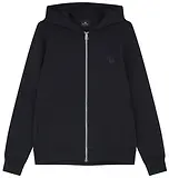 Thumbnail 1 of Paul Smith Men's Zebra Stripe Zip Hoodie - Black