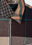 Thumbnail 8 of Paul Smith Men's Wool-Blend Harrington Jacket - Ecru & Burgundy Check