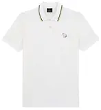 Thumbnail 1 of Paul Smith Men's Regular Fit Stretch-Cotton 'Broad Stripe Zebra' Polo Shirt  - White