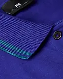Thumbnail 6 of Paul Smith Men's Regular Fit Stretch-Cotton 'Broad Stripe Zebra' Polo Shirt - Blue