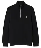 Thumbnail 1 of Paul Smith Men's Regular Fit Zebra Half-Zip Sweatshirt - Black