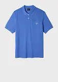 Thumbnail 8 of Paul Smith Men's Organic Cotton Zebra Polo Shirt - Mid Blue