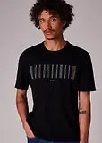 Thumbnail 2 of PS By Paul Smith Men's Stitch Stripe Print T-Shirt - Black