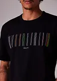Thumbnail 4 of PS By Paul Smith Men's Stitch Stripe Print T-Shirt - Black