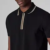Thumbnail 3 of PS By Paul Smith Men's Contrast Tipping Zip Polo Shirt - Black