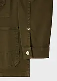 Thumbnail 3 of Paul Smith Men's Garment-Dyed Denim Work Jacket - Military Green (Khaki)
