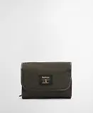 Thumbnail 9 of Barbour Men's Wax Hanging Washbag - Olive/Beacon