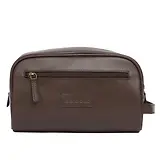 Thumbnail 1 of Barbour Men's Leather Washbag - Dark Brown
