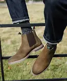 Thumbnail 6 of Barbour Men's Farsley Chelsea Boots - Khaki