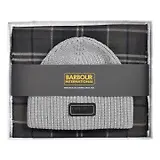 Thumbnail 1 of Barbour International Men's Sweeper Beanie and Scarf Gift Set - Grey