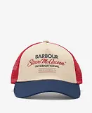 Thumbnail 3 of Barbour International Men's Steve McQueen Trucker Cap - Navy/Red/Stone