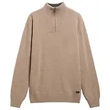 Thumbnail 1 of Barbour Men's Nelson Essential Quarter-Zip Jumper - Stone