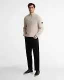 Thumbnail 3 of Barbour International Men's Crawley Quarter-Zip Jumper - Concrete