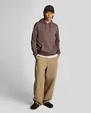 Thumbnail 3 of Lyle & Scott Men's Superfine Pullover Hoodie - Plum Truffle