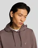 Thumbnail 5 of Lyle & Scott Men's Superfine Pullover Hoodie - Plum Truffle