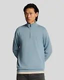 Thumbnail 2 of Lyle & Scott Men's Superfine 1/4 Zip Sweatshirt - Blue Ash