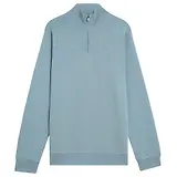 Thumbnail 1 of Lyle & Scott Men's Superfine 1/4 Zip Sweatshirt - Blue Ash