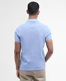 Thumbnail 4 of Barbour Men's Tartan Pique Polo Shirt - Sky Marl
