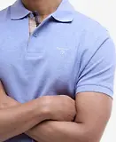 Thumbnail 5 of Barbour Men's Tartan Pique Polo Shirt - Sky Marl