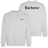 Thumbnail 1 of Barbour Men's Brushed Nicholas Oversized Crew Neck Jumper - Grey Marl
