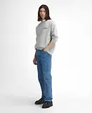 Thumbnail 4 of Barbour Men's Brushed Nicholas Oversized Crew Neck Jumper - Grey Marl