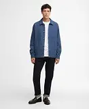 Thumbnail 3 of Barbour Men's Aickmen Textured Denim Overshirt - Indigo