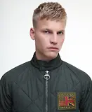 Thumbnail 5 of Barbour International Men's Steve McQueen Merchant Quilted Jacket - Sage