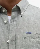 Thumbnail 6 of Barbour Men's Nelson Tailored Long-Sleeved Shirt - Bleached Olive