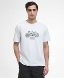 Thumbnail 2 of Barbour International Men's Morris Motorbike Graphic T-Shirt - Whisper White