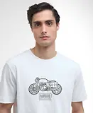 Thumbnail 5 of Barbour International Men's Morris Motorbike Graphic T-Shirt - Whisper White