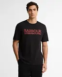 Thumbnail 2 of Barbour International Men's Essential Tee - Black / Fire Whirl