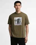 Thumbnail 2 of Barbour International Men's SMQ Brandon Tee - Mid Olive